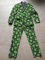 Carnavalskostuum Groen Wietblad - Maat M, Kleding | Heren, Kostuums en Colberts, Ophalen of Verzenden, Zo goed als nieuw, Maat 48/50 (M)