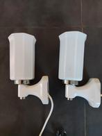 Art Deco wandlampen en set handdoeksteunen, Ophalen of Verzenden