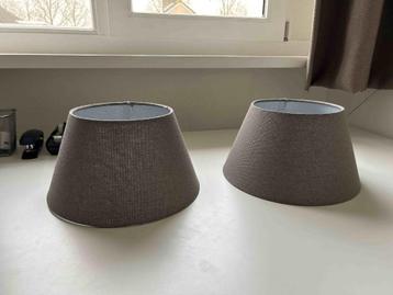 Lampenkap 2 stuks beige/kiezel zonder bedrukking. beschikbaar voor biedingen