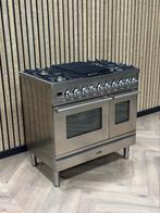 Prachtige Boretti Inox Gas + Multifunctionele Oven, Warmhoudplaat, 60 cm of meer, Ophalen of Verzenden, Zo goed als nieuw