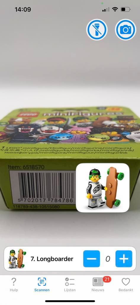 LEGO CMF serie 27 col27-7 Longboarder, Kinderen en Baby's, Speelgoed | Duplo en Lego, Zo goed als nieuw, Ophalen of Verzenden