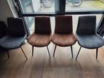 velvet eetkamerstoelen 4 stuks, Huis en Inrichting, Stoelen, Ophalen, Gebruikt, Vijf, Zes of meer stoelen