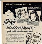 Nieuwe BLONDONA-BRUNETTA SHAMPOO 1949, Verzenden, Zo goed als nieuw, Overige typen