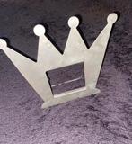 Fotolijst (staand), voor foto 10x10cm, Metaal, Kroon, nieuw, Ophalen of Verzenden, Nieuw