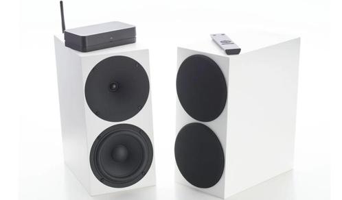 Actief Draadloze Buchardt A500 pair - Signed Mads Buchardt, Audio, Tv en Foto, Luidsprekers, Zo goed als nieuw, Front, Rear of Stereo speakers