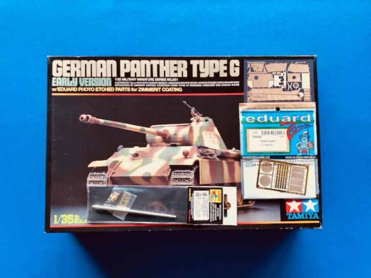 Tamiya 35261 German Panther Type G Early Prod. SET PE 1/35, Hobby en Vrije tijd, Modelbouw | Auto's en Voertuigen, Nieuw, Tank