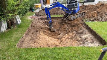 Minigraver huren beschikbaar voor biedingen