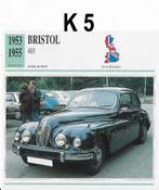 K5 - autokaart bristol 403 ( 1953 - 1955 ), Ophalen of Verzenden, Zo goed als nieuw, Auto's