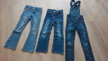 2x Name-It jeans (122) en 1x Jill tuinbroek/jumpsuit (122) beschikbaar voor biedingen