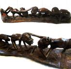 Afrikaans decoratief volkskunstobject houtsnijwerk, 80 cm., Ophalen of Verzenden