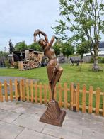 💧👉XXL: Fontein, Bronze Sjaal Danseres - Dames Beeld brons, Tuin en Terras, Tuinbeelden, -, -, Nieuw, Ophalen of Verzenden