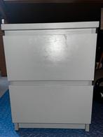 Ikea nachtkastje malm, grijs, Ophalen, Overige materialen, Minder dan 50 cm, Gebruikt