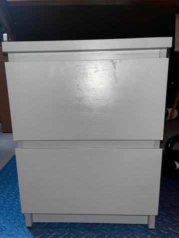 Ikea nachtkastje malm, grijs beschikbaar voor biedingen