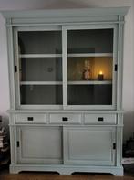 Landelijke engels groene buffetkast, Huis en Inrichting, Ophalen, 150 tot 200 cm, Met deur(en), 50 tot 75 cm