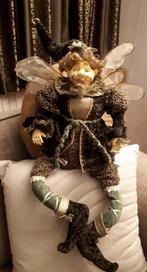 Elf bosengel kerst zeldzaam vintage exemplaar groot 55 cm, Ophalen of Verzenden, Gebruikt