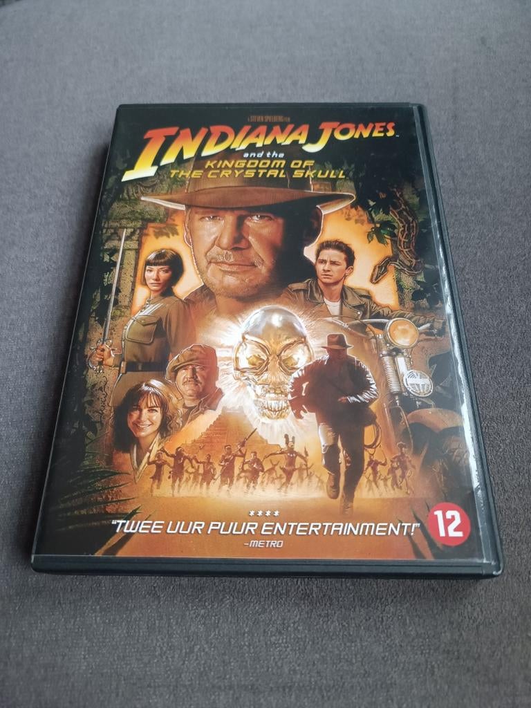 Indiana Jones and the kingdom of the crystal skull - dvd, Vanaf 12 jaar, Ophalen of Verzenden, Zo goed als nieuw