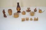 10 leuke houten mini figuurtjes !!!, Ophalen, Zo goed als nieuw