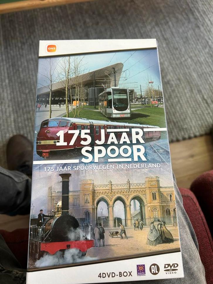 175 Jaar Spoorwegen DVD Box, Cd's en Dvd's, Dvd's | Documentaire en Educatief, Zo goed als nieuw, Politiek of Geschiedenis, Boxset