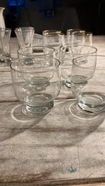 4 glaasjes, Verzamelen, Glas en Borrelglaasjes, Ophalen of Verzenden, Zo goed als nieuw, Borrel- of Shotglas
