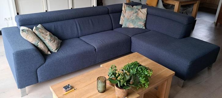 Hoekbank, Huis en Inrichting, Banken | Complete zithoeken, Gebruikt, Stof, Ophalen