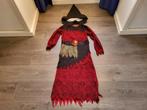 Carnavalskleren tovenares heks rood zwart met heksenhoed, Ophalen of Verzenden, Gebruikt, Jongen of Meisje