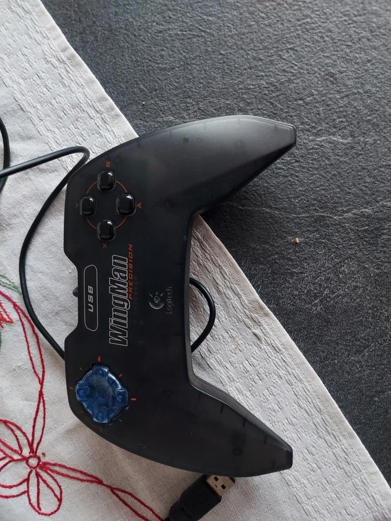 Logitech WingMan Precision USB Game Controller - Prima Staat, Computers en Software, Joysticks, Ophalen of Verzenden, Zo goed als nieuw