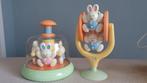 Draaimolentje met zuignap en draaitol, Kinderen en Baby's, Speelgoed | Babyspeelgoed, Ophalen of Verzenden, Zo goed als nieuw