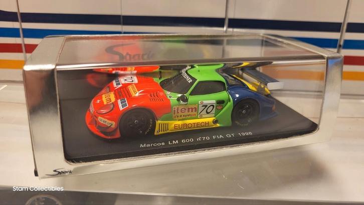 Spark Marcos LM 600 #70 FIA GT Cor Euser - 1998, Hobby en Vrije tijd, Modelauto's | 1:43, Zo goed als nieuw, Auto, Overige merken