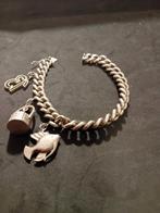 Zilveren armband met 3 bedels - 835 zilver, Ophalen of Verzenden
