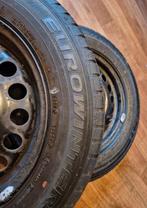4 velgen met winterbanden , 4x100 , opel astra , et49, Ophalen, Gebruikt, 15 inch, Banden en Velgen