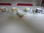 Espresso Cups -4 x d'Ancap(3 schoteltjes)- 1 x Saeco - Cup/S, Huis en Inrichting, Overige stijlen, Kop(pen) en/of Schotel(s), Ophalen of Verzenden