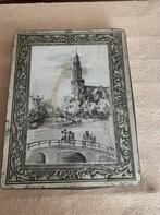 Antieke opbergdoos/blik, Antiek en Kunst, Ophalen of Verzenden