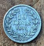 10 cent 1893 Wilhelmina (2), Postzegels en Munten, Munten | Nederland, Ophalen, Zilver, 10 cent, Koningin Wilhelmina
