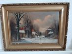 Winterlandschap., Antiek en Kunst, Kunst | Schilderijen | Klassiek, Ophalen of Verzenden