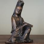 Antiek Chinees brons Kwan Yin, Ophalen of Verzenden