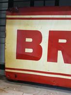 Origineel vintage USA reclamebord, tin sign van Brock️️️️️️⛽, Reclamebord, Gebruikt, ., Ophalen of Verzenden