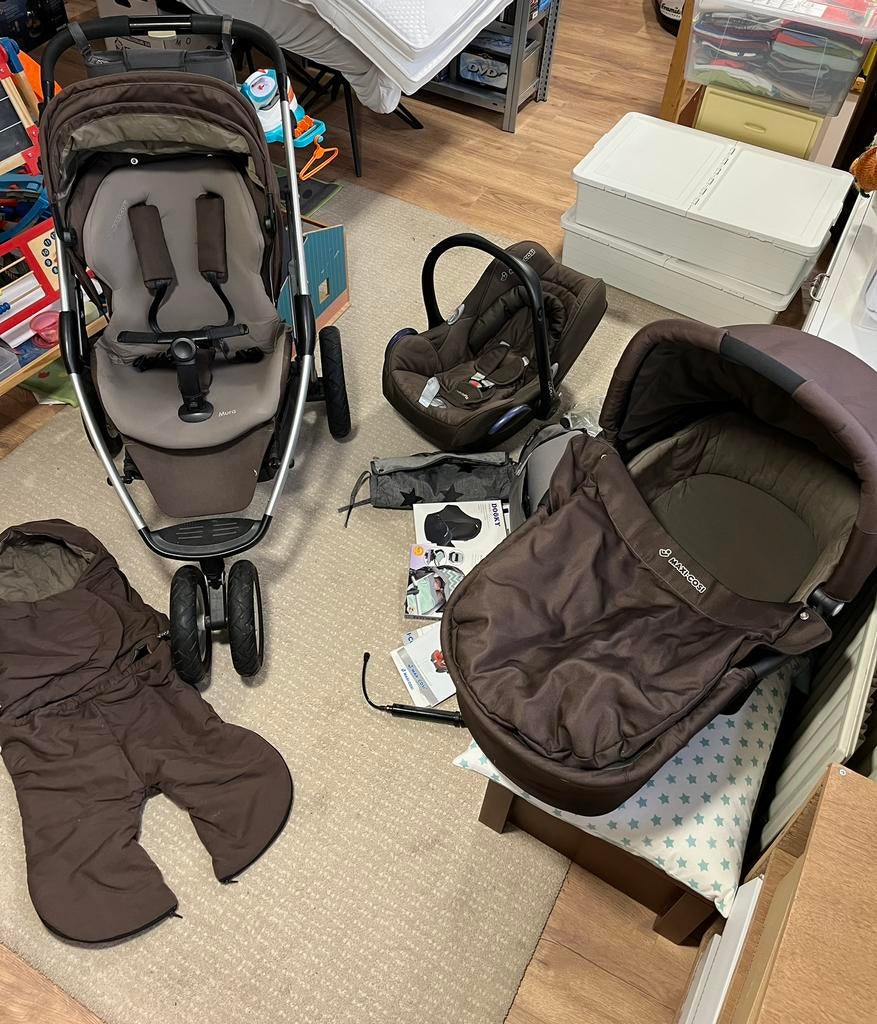 Maxi Cosi Mura Plus 3 kinderwagen, Kinderen en Baby's, Kinderwagens en Combinaties, Ophalen, Gebruikt, Verstelbare duwstang, Combiwagen