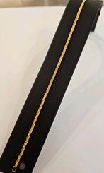 18 karaats gouden gevlochten armband geelgoud 20 cm, Ophalen of Verzenden, Zo goed als nieuw, Goud, Goud