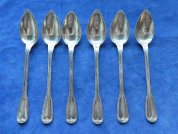 12 zilveren lepels dubbel hartfilet Delheid Freres 213 gram beschikbaar voor biedingen