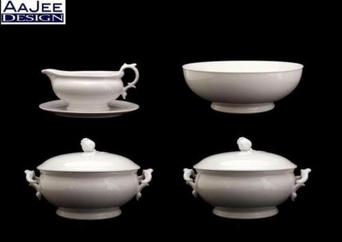 Serviesdelen - Alt Furstenberg - Ontwerp uit 1750 - Wit, Antiek en Kunst, Antiek | Servies los, Ophalen of Verzenden