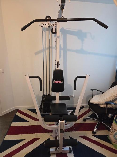 Body solid exm 1500, Sport en Fitness, Fitnessapparatuur, Zo goed als nieuw, Krachtstation, Armen, Benen, Borst, Buik, Rug, Metaal