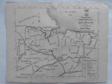 20 / Kollumerland en Nieuw Kruisland Litho uit 1861 beschikbaar voor biedingen