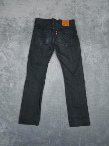 Levis 501 Broek W34 L34 Zwart Denim Straight Fit Jeans beschikbaar voor biedingen
