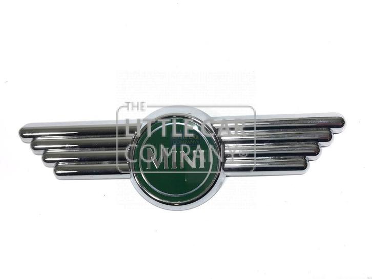 CLASSIC MINI COOPER EMBLEEM / WING BADGE GROEN ALS ORIGINEEL, Auto diversen, Auto-accessoires, Ophalen of Verzenden