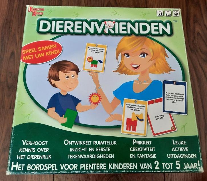 spel DIERENVRIENDEN jonge kids 2-5 jr, Hobby en Vrije tijd, Gezelschapsspellen | Bordspellen, Gebruikt, Ophalen of Verzenden