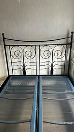 Ikea bed frame zwart 160 bij 200 cm., Ophalen, Verstelbaar, Zwart, Tweepersoons