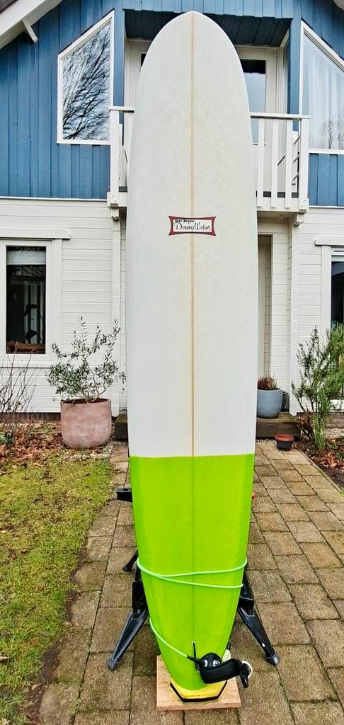 Dewey Weber 9'2" Longboard Surfboard, Watersport en Boten, Golfsurfen, Gebruikt, Longboard, Met vinnen, Met draagtas, Met koord