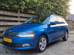 Skoda Fabia 1.2 TSI 66KW Combi 2015 cruise, clima,, Stof, Zwart, 4 cilinders, Blauw