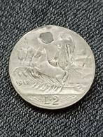 Italië 2 Lire 1912 Vittorio Emanuele III  - Zilver, Postzegels en Munten, Munten | Europa | Niet-Euromunten, Italië, Zilver, Losse munt