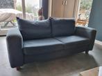 Blauw stoffen bank en stoelen, Huis en Inrichting, Banken | Bankstellen, Ophalen, Gebruikt, 150 tot 200 cm, Tweepersoons